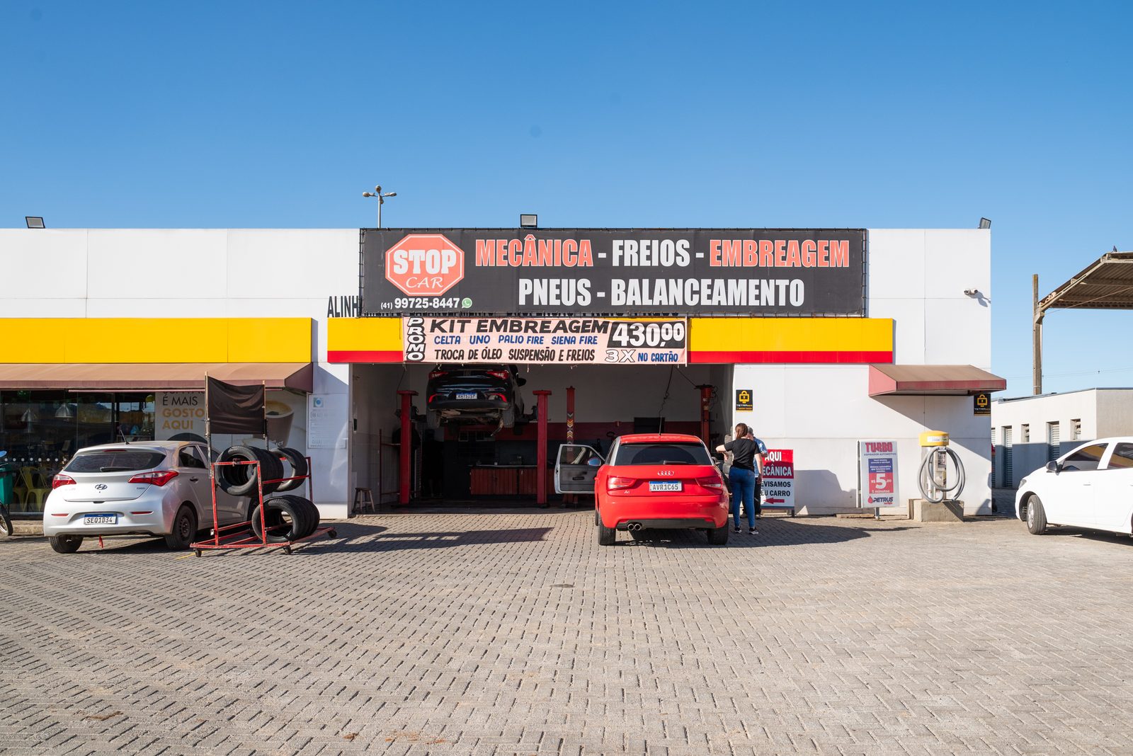 Fachada da Stop Car Oficina em Almirante Tamandaré