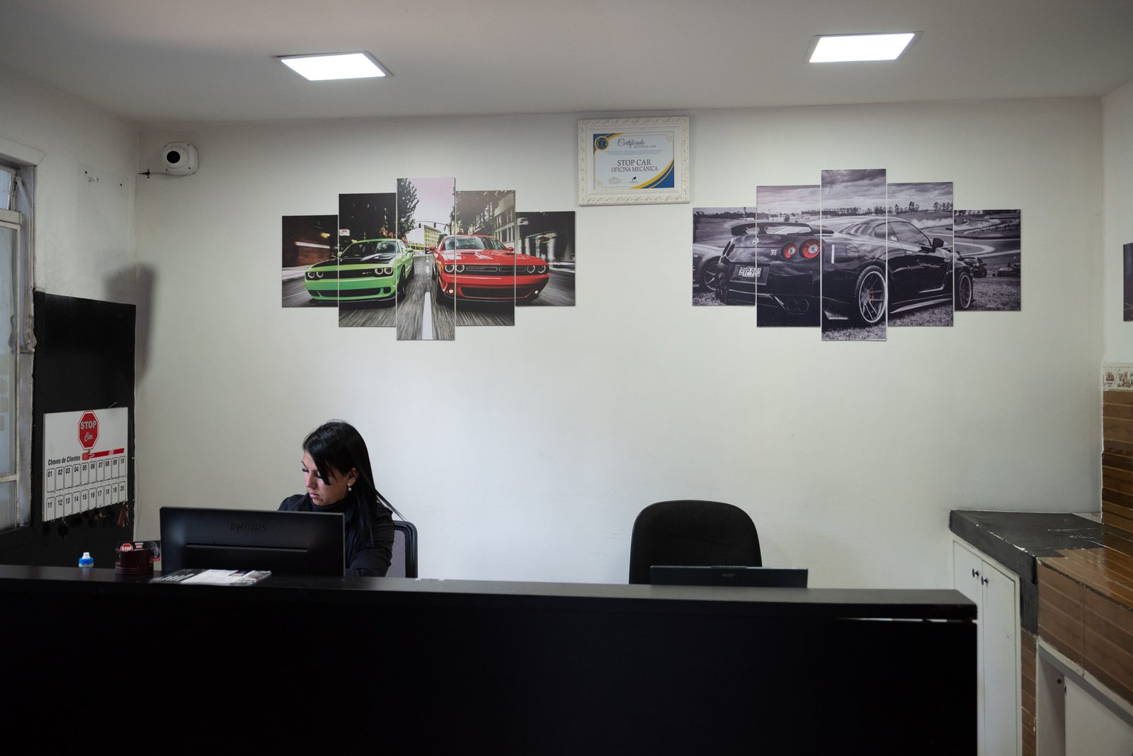Recepção da Stop Car Oficina